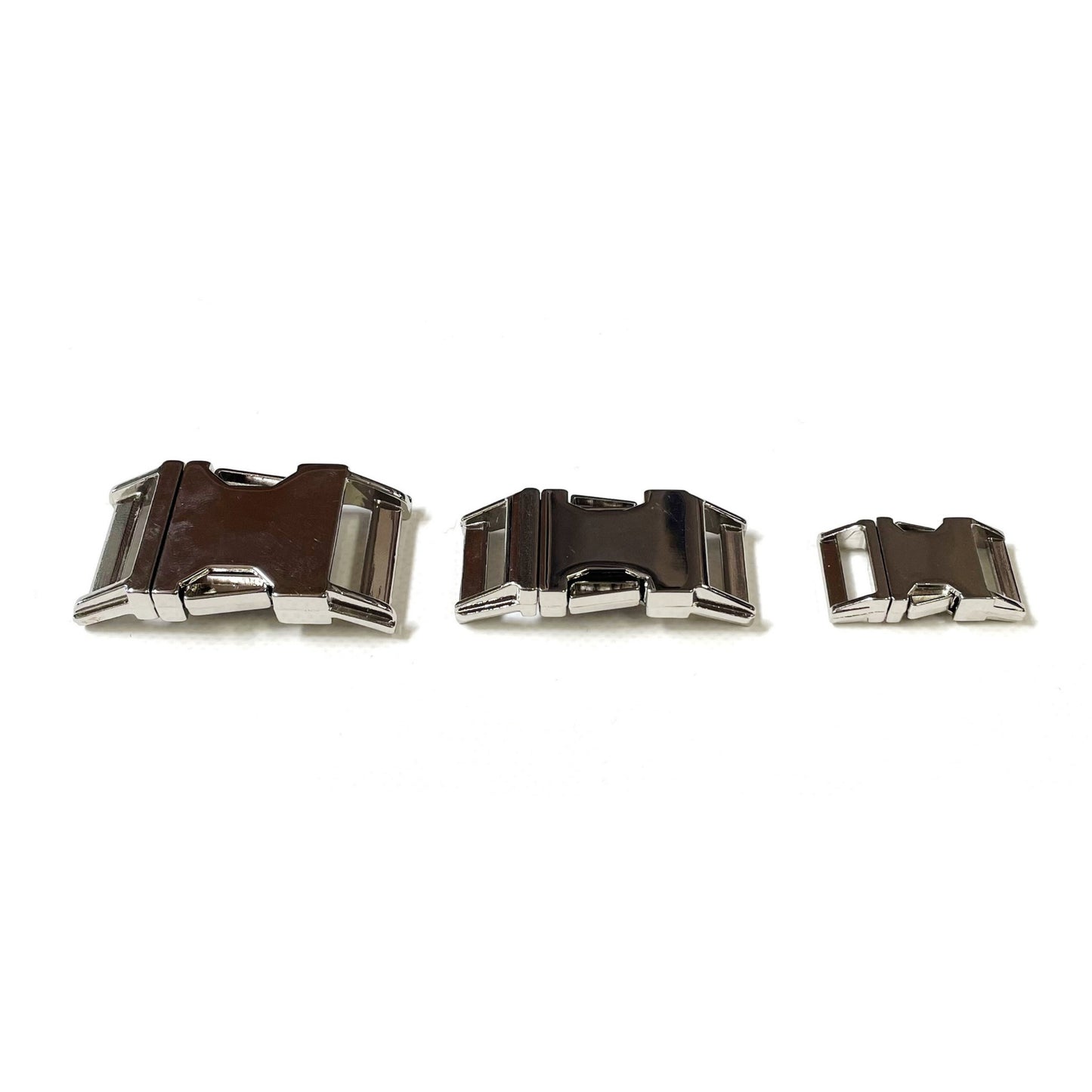 Metal Side Release Buckles Nickel Plated Curved 16mm 20mm 25mm