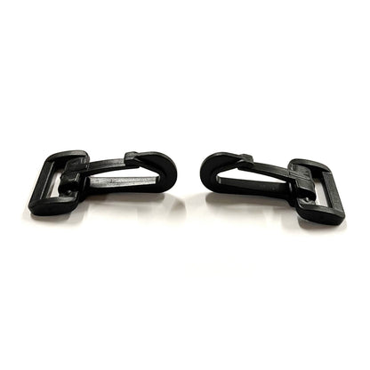 25mm Black Plastic Dog Clips Snap Clips For 25mm Webbing Straps Leads Bags x10 x25 x50 x100