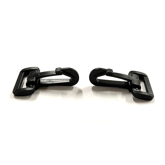 25mm Black Plastic Dog Clips Snap Clips For 25mm Webbing Straps Leads Bags x10 x25 x50 x100