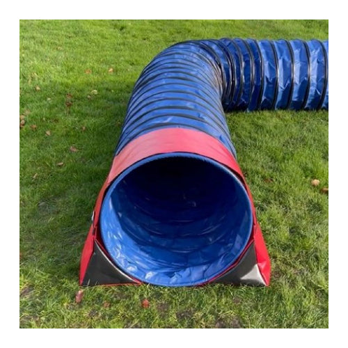 Dog Agility Tunnel Sandbag Adjustable 60cm - 80cm Diameter Tunnels Indoor Outdoor UV PVC Various Colours 300mm Material Width Connects Underneath