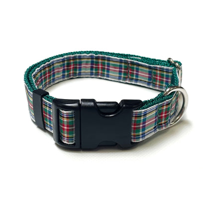Tartan Dog Collar 25mm Wide Adjustable Comfortable Collar Small Medium Large 17 Designs