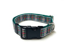 Load image into Gallery viewer, Tartan Dog Collar 25mm Wide Adjustable Comfortable Collar Small Medium Large 17 Designs