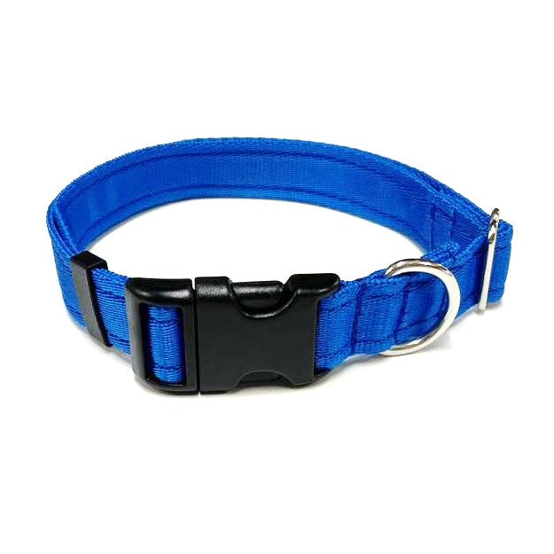 Adjustable Dog Collars 25mm Cushion Webbing In Various Colours And Sizes Small Medium Large