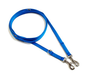 Double Ended Small Dog Training Lead Puppy Leash Multi-Functional 13mm Webbing