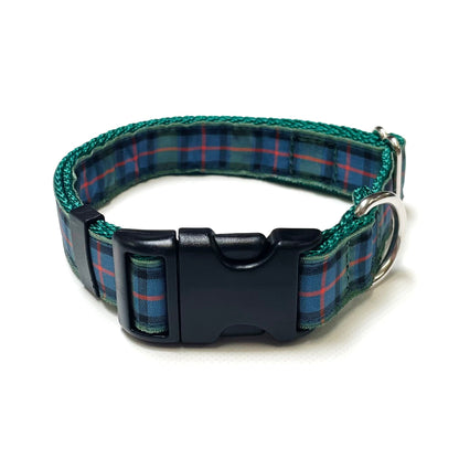 Tartan Dog Collar 25mm Wide Adjustable Comfortable Collar Small Medium Large 17 Designs