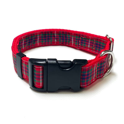 Tartan Dog Collar 25mm Wide Adjustable Comfortable Collar Small Medium Large 17 Designs