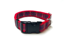 Load image into Gallery viewer, Tartan Dog Collar 25mm Wide Adjustable Comfortable Collar Small Medium Large 17 Designs