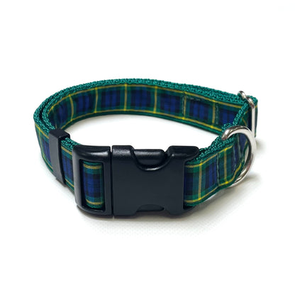 Tartan Dog Collar 25mm Wide Adjustable Comfortable Collar Small Medium Large 17 Designs
