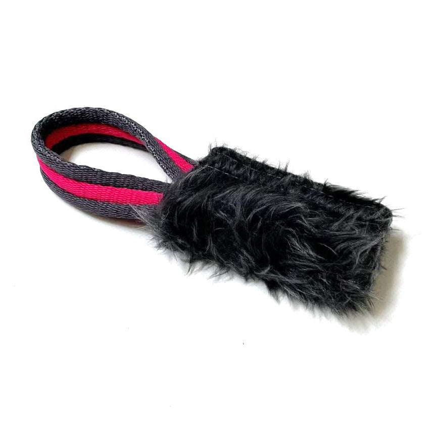 Dog Training Treat Bag Obedience Retrieve Furry Long Prey Dummy In Various Colours Small 4" x 2"