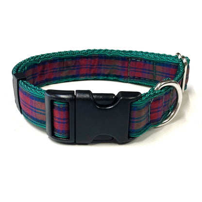 Tartan Dog Collar 25mm Wide Adjustable Comfortable Collar Small Medium Large 17 Designs