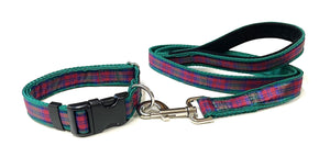 Tartan Dog Collar 25mm Wide Adjustable Comfortable Collar Small Medium Large