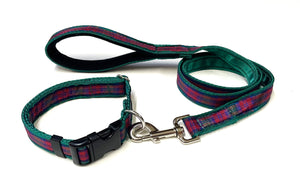 Tartan Dog Collar 25mm Wide Adjustable Comfortable Collar Small Medium Large