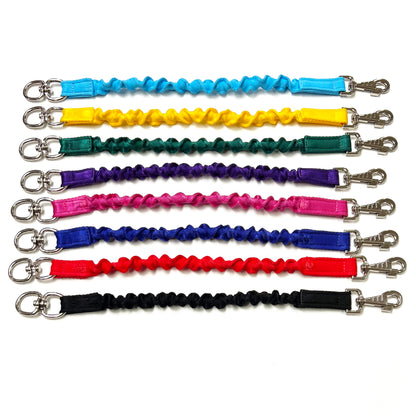 Dog Extension Lead Short Connector Standard Or Bungee Shock Absorber With Swivel Or D-ring