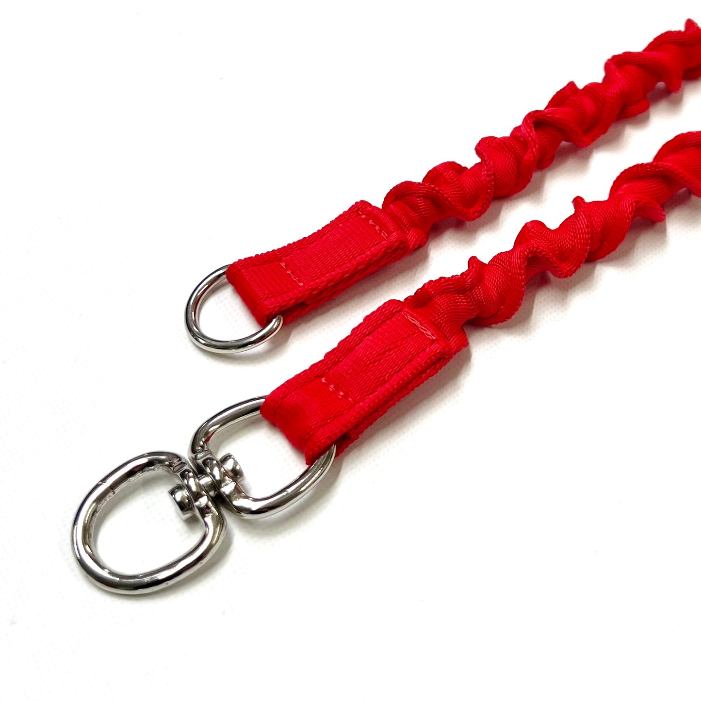 Dog Extension Lead Short Connector Standard Or Bungee Shock Absorber With Swivel Or D-ring