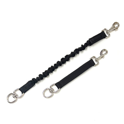 Dog Extension Lead Short Connector Standard Or Bungee Shock Absorber With Swivel Or D-ring