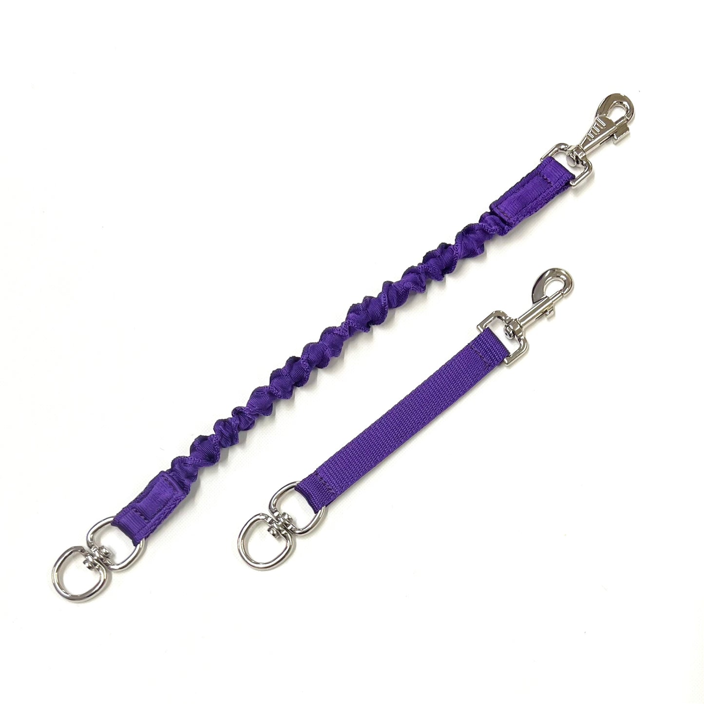 Dog Extension Lead Short Connector Standard Or Bungee Shock Absorber With Swivel Or D-ring