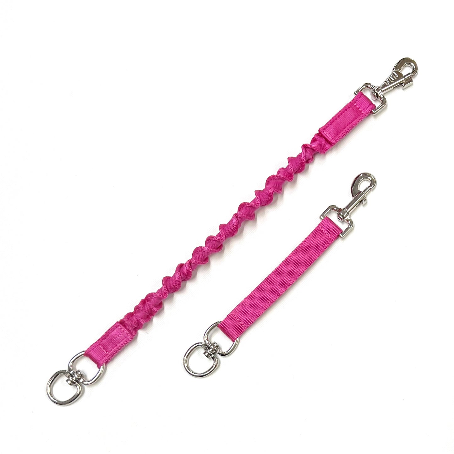 Dog Extension Lead Short Connector Standard Or Bungee Shock Absorber With Swivel Or D-ring