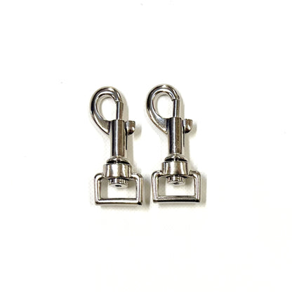 20mm Trigger Clips Hooks Nickel Plated For Dog Leads Webbing Bags Straps Type B