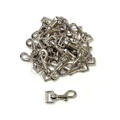 20mm Trigger Clips Hooks Nickel Plated For Dog Leads Webbing Bags Straps Type B