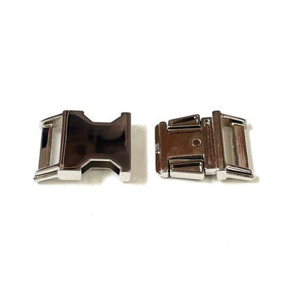 Metal Side Release Buckles Nickel Plated Curved 16mm 20mm 25mm