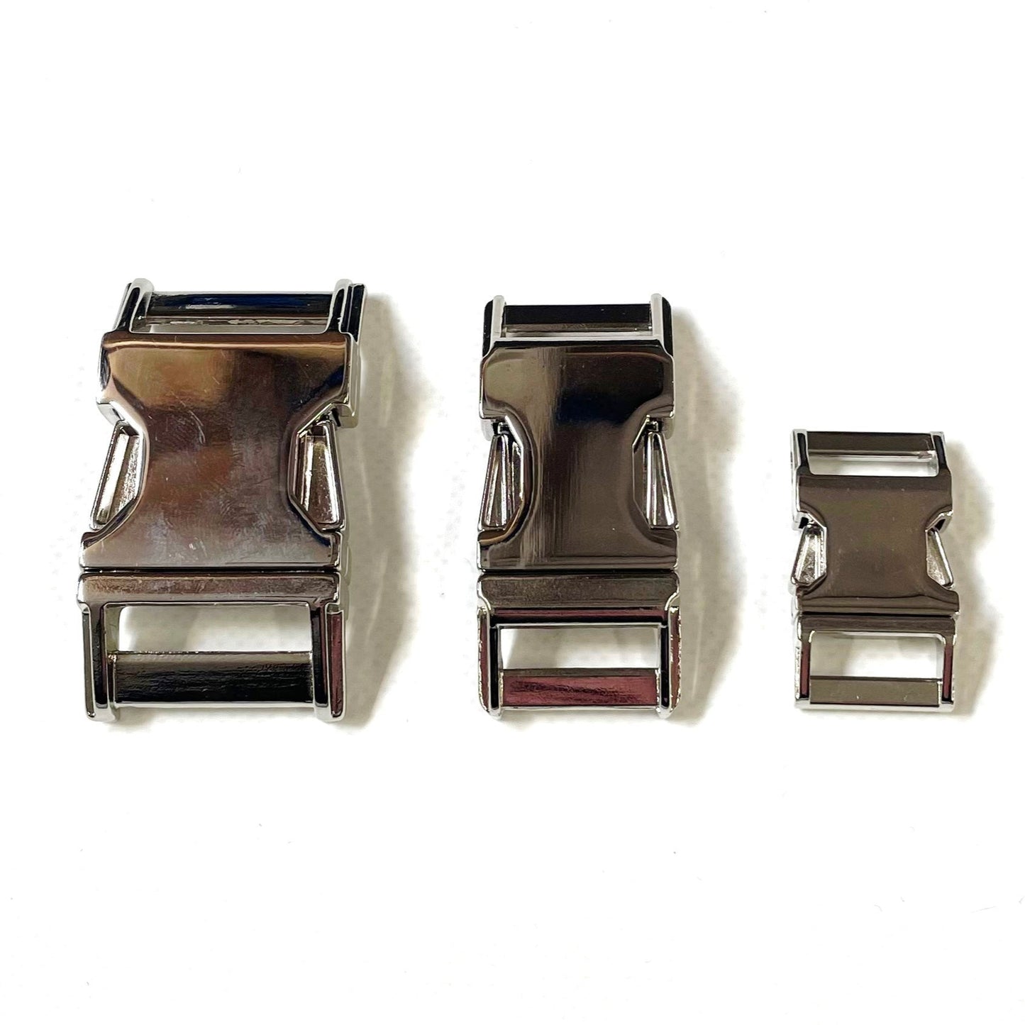 Metal Side Release Buckles Nickel Plated Curved 16mm 20mm 25mm