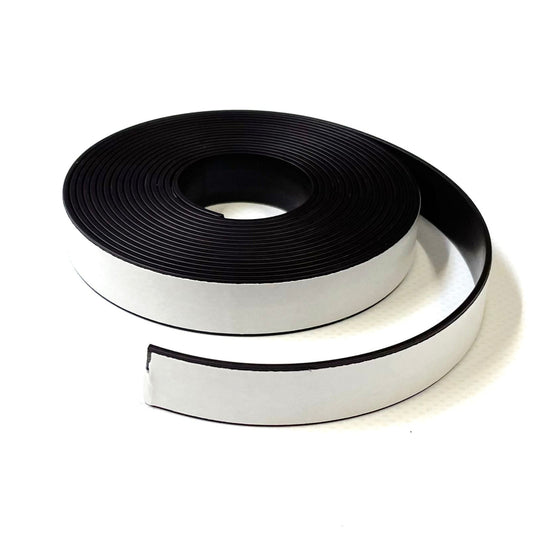 Self Adhesive Magnetic Tape Flexible Sticky Back Strip 1 Metre Or 3 Metres Long 12.7mm Wide
