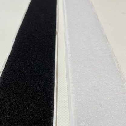 Stick On Hook And Loop Tape Black Self Adhesive Interlocking Fastener 38mm Wide
