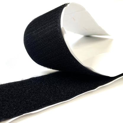 Self Adhesive Stick On Hook And Loop Tape White Black 25 Metre Rolls In 20mm 25mm 38mm 50mm