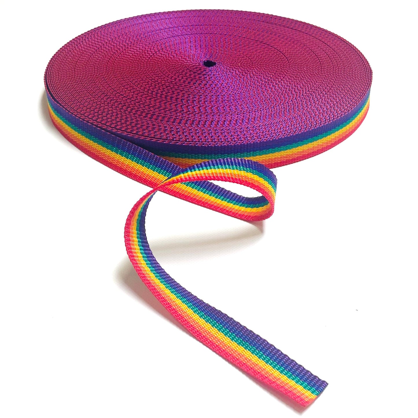 25mm Polypropylene Webbing Pride / Rainbow 1m - 50 Metres Sewing Bags Straps