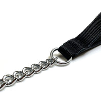 Load image into Gallery viewer, Metal Chain Dog Lead Padded Handle 32&quot; Long 80cm Heavy Duty Short Walking Lead