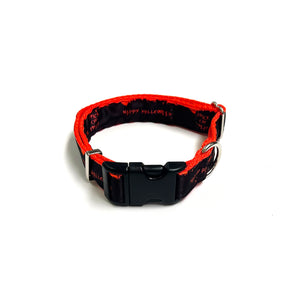 Halloween Dog Collars Adjustable 25mm Wide In Various Designs Small Medium Large