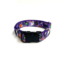 Load image into Gallery viewer, Halloween Dog Collars Adjustable 25mm Wide In Various Designs Small Medium Large