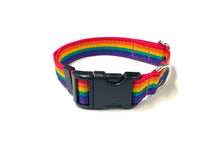 Load image into Gallery viewer, Rainbow Dog Collar In 25mm Webbing Strong Adjustable In Various Sizes