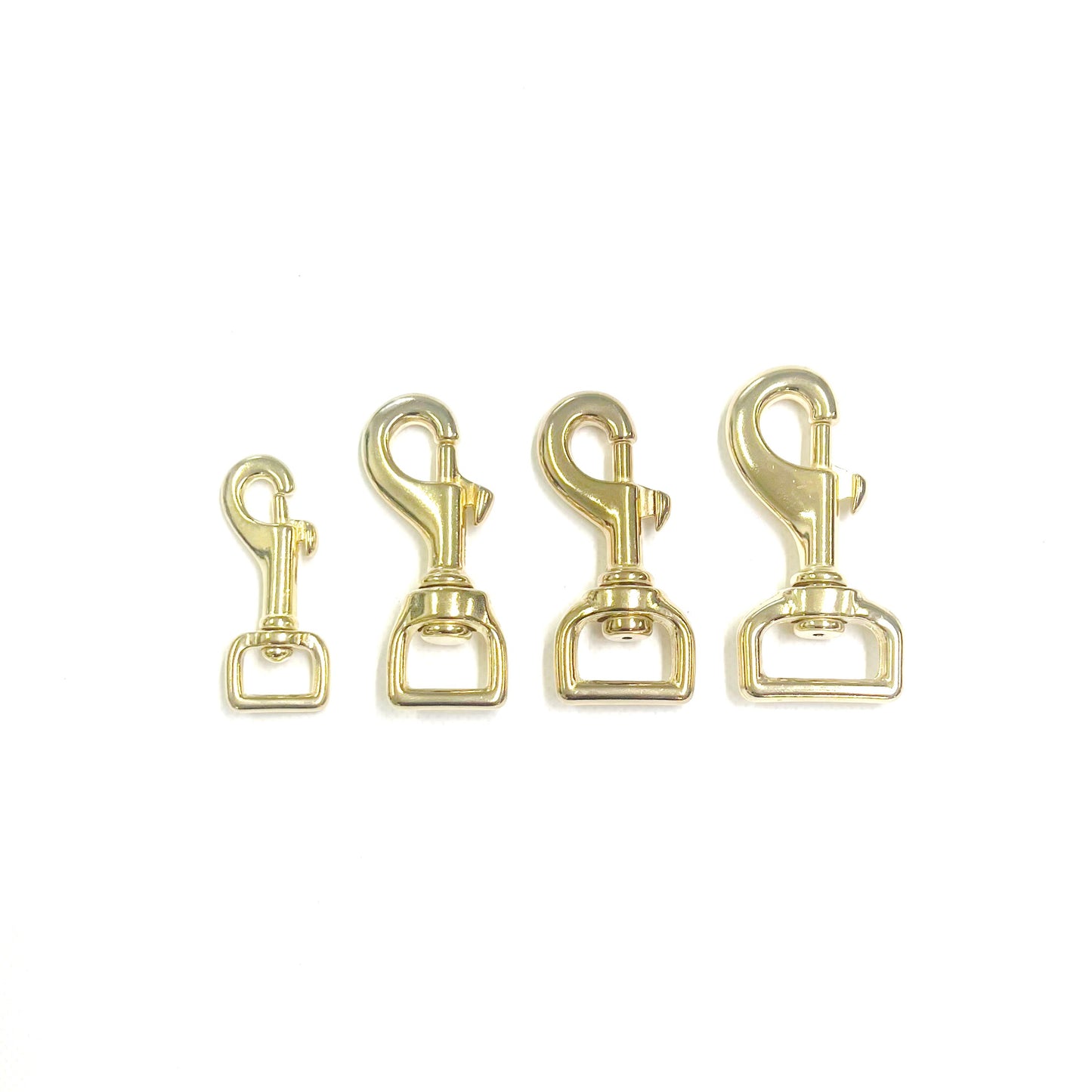 12mm 16mm 20mm 25mm Heavy Duty Solid Brass Trigger Clips Hooks Swivel x1 x2 x5 x10