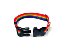 Load image into Gallery viewer, Rainbow Dog Collar In 25mm Webbing Strong Adjustable In Various Sizes