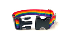 Load image into Gallery viewer, Rainbow Dog Collar In 25mm Webbing Strong Adjustable In Various Sizes