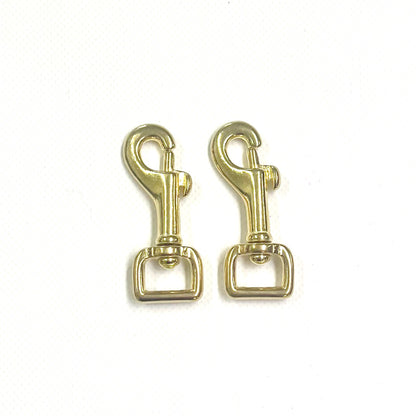 12mm 16mm 20mm 25mm Heavy Duty Solid Brass Trigger Clips Hooks Swivel x1 x2 x5 x10