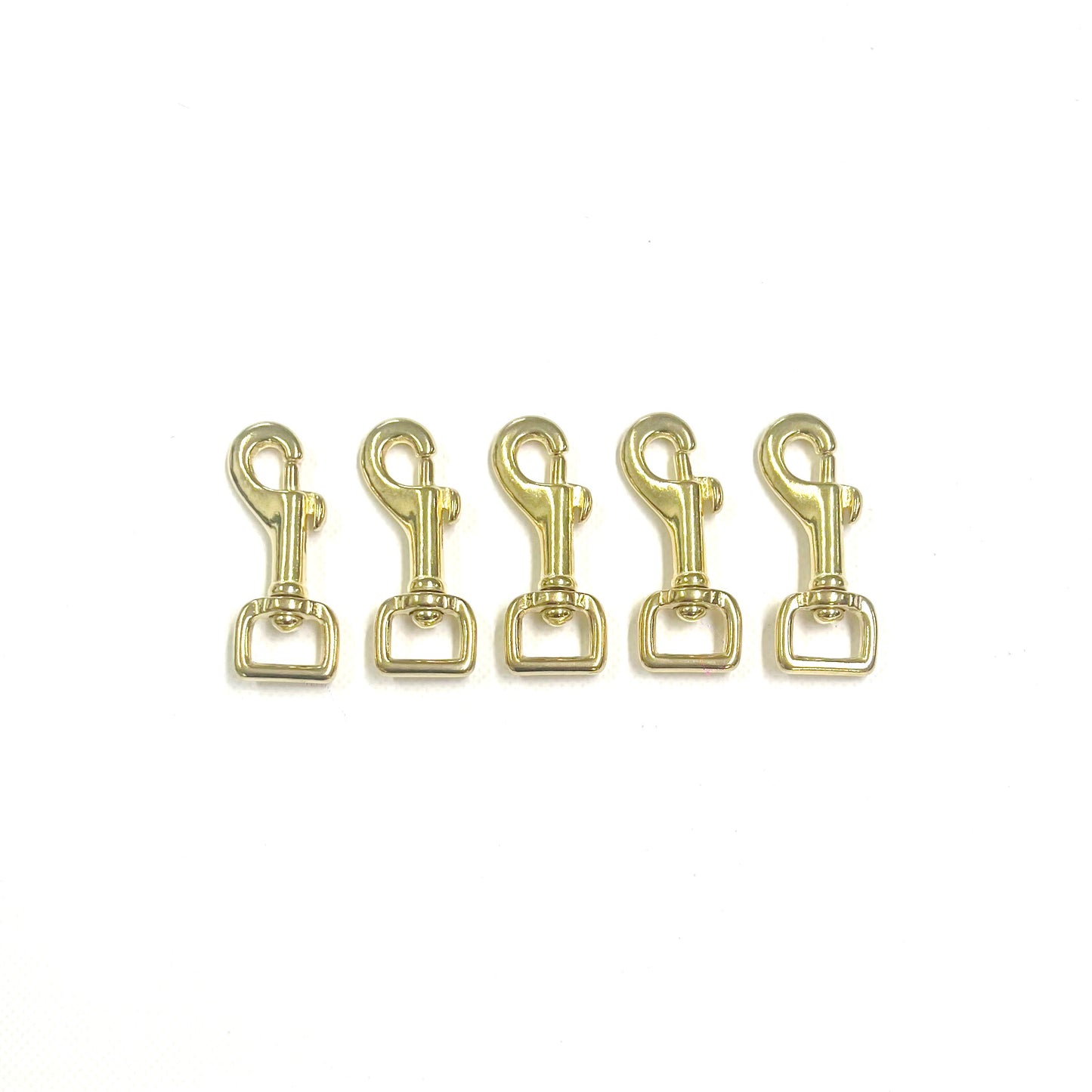 12mm 16mm 20mm 25mm Heavy Duty Solid Brass Trigger Clips Hooks Swivel x1 x2 x5 x10