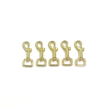 Load image into Gallery viewer, 12mm 16mm 20mm 25mm Heavy Duty Solid Brass Trigger Clips Hooks Swivel x1 x2 x5 x10