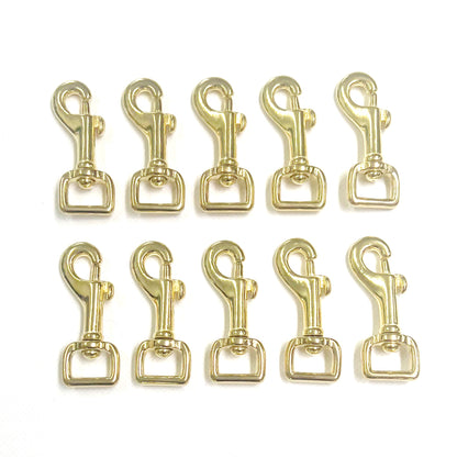 12mm 16mm 20mm 25mm Heavy Duty Solid Brass Trigger Clips Hooks Swivel x1 x2 x5 x10