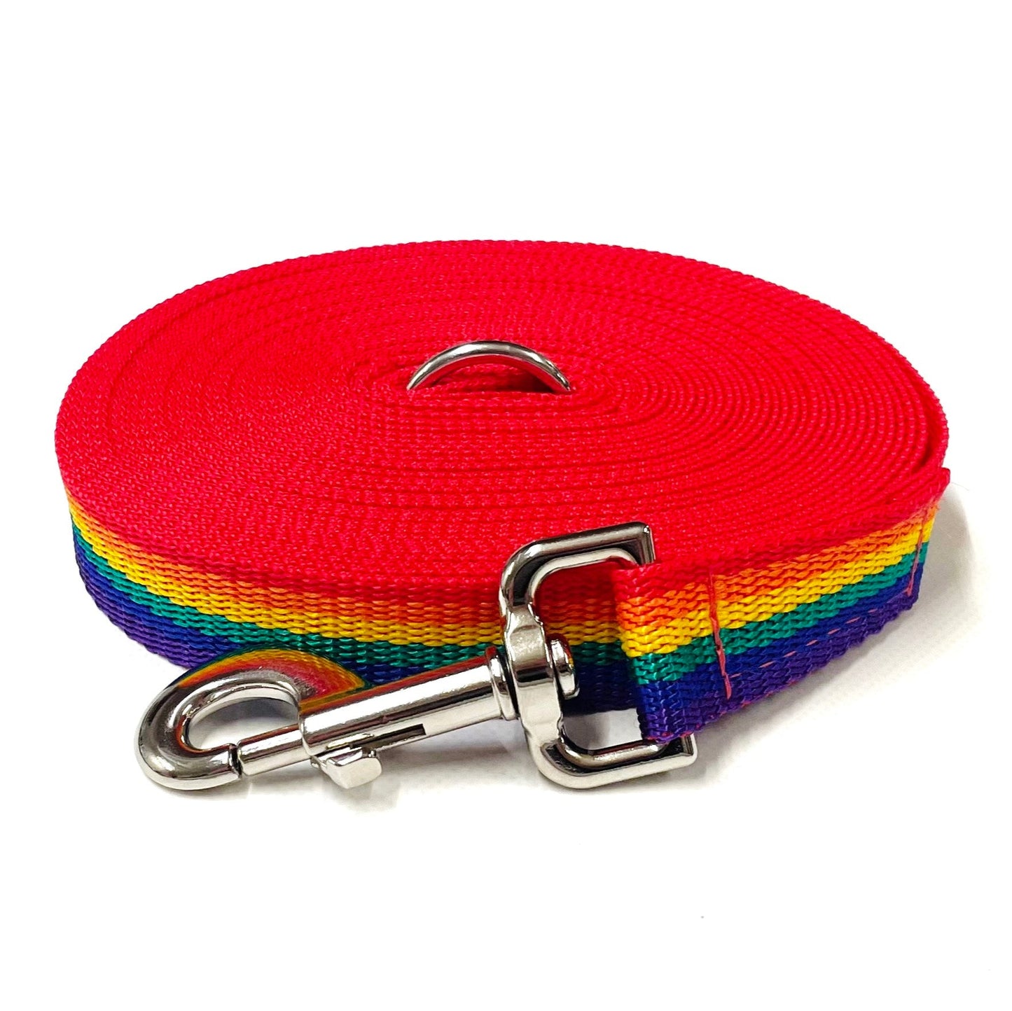 Rainbow Dog Training Leads Long Line Tracking Recall 25mm Wide