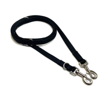 Load image into Gallery viewer, Double Ended Dog Training Lead Multi Functional Walking Leash In Black