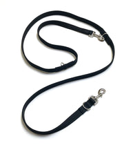 Load image into Gallery viewer, Double Ended Dog Training Lead Multi Functional Walking Leash In Black