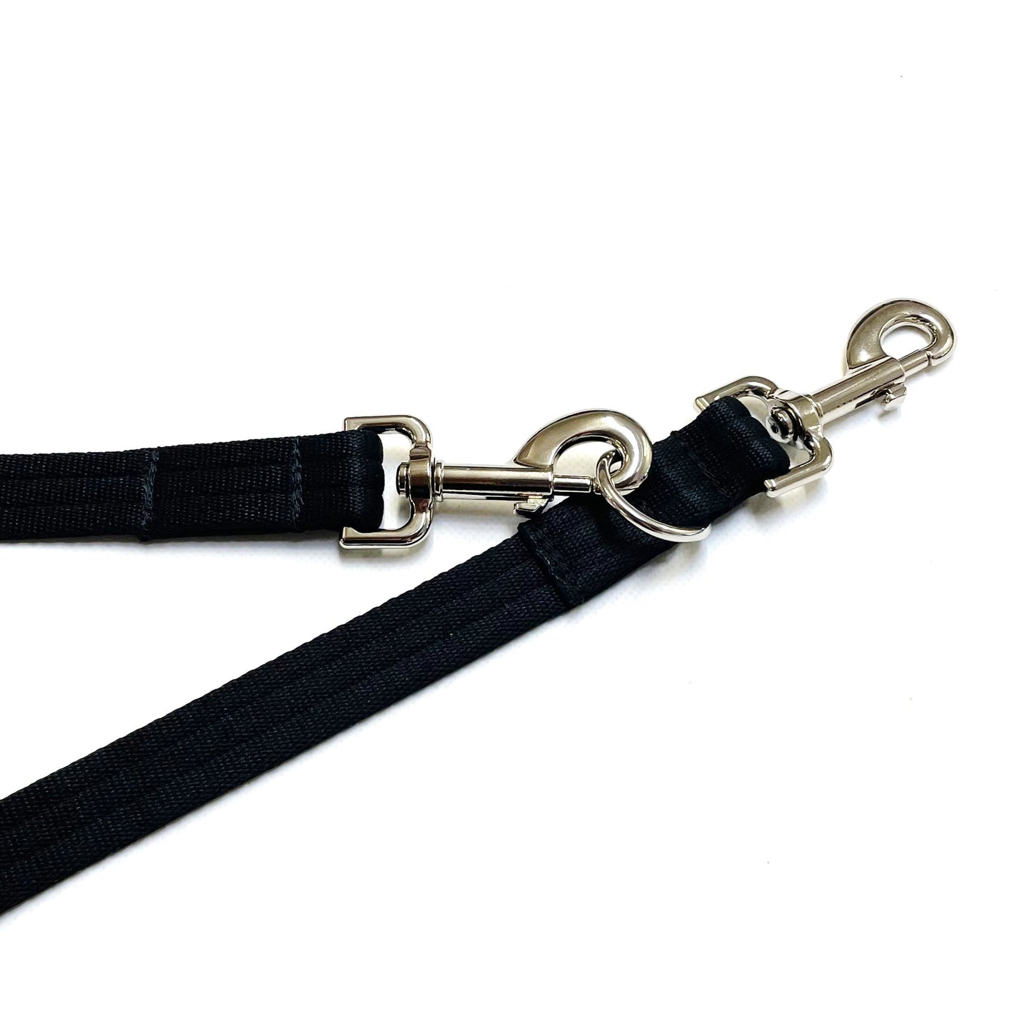 Double Ended Dog Training Lead Multi Functional Walking Leash In Black