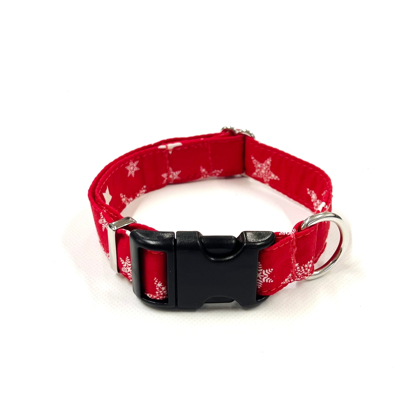 Christmas Dog Collars Adjustable 100% Cotton Fabric 25mm Wide In Various Designs Small Medium Large