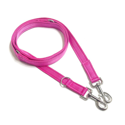 Police Style Dog Training Leads Double Ended Obedience Leash Multi-Functional 25mm Cushion Webbing