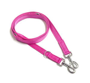 Police Style Dog Training Leads Double Ended Obedience Leash Multi-Functional 25mm Cushion Webbing