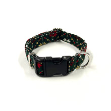 Load image into Gallery viewer, Christmas Dog Collars Adjustable 100% Cotton Fabric 25mm Wide In Various Designs Small Medium Large