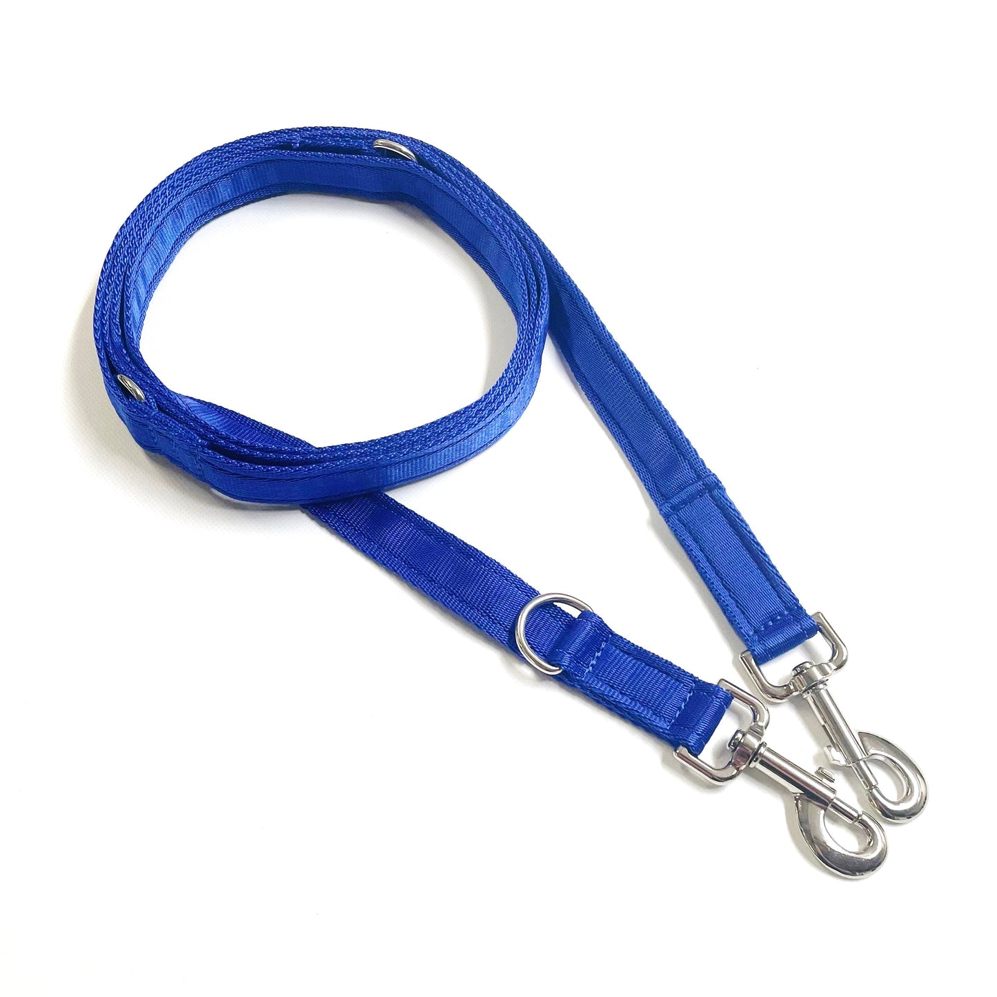 Police Style Dog Training Leads Double Ended Obedience Leash Multi-Functional 25mm Cushion Webbing