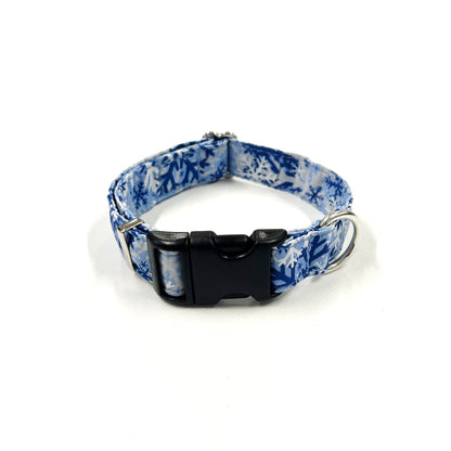 Christmas Dog Collars Adjustable 100% Cotton Fabric 25mm Wide In Various Designs Small Medium Large